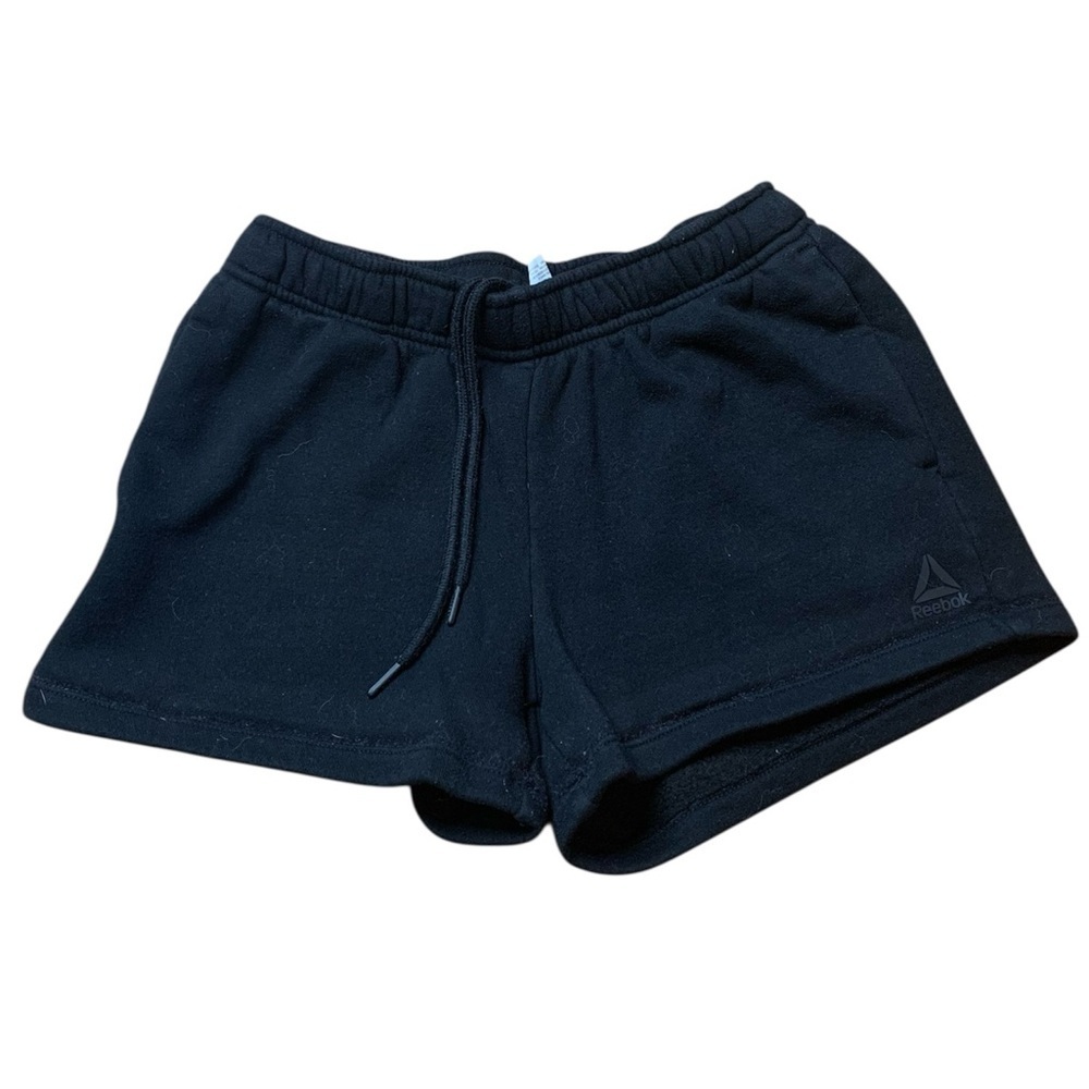 Reebok Black Fleece Lounge Shorts - Size XS - Drawstring High Rise